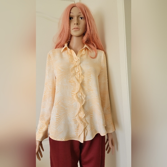Elegant Office Church Long Sleeve Blouse - Picture 1 of 2